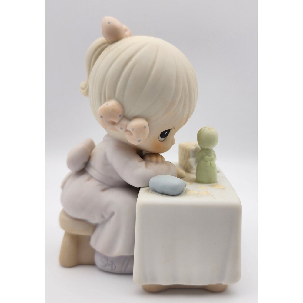 Precious Moments My Happiness 1990‎ Symbol Of Membership Figurine Vtg